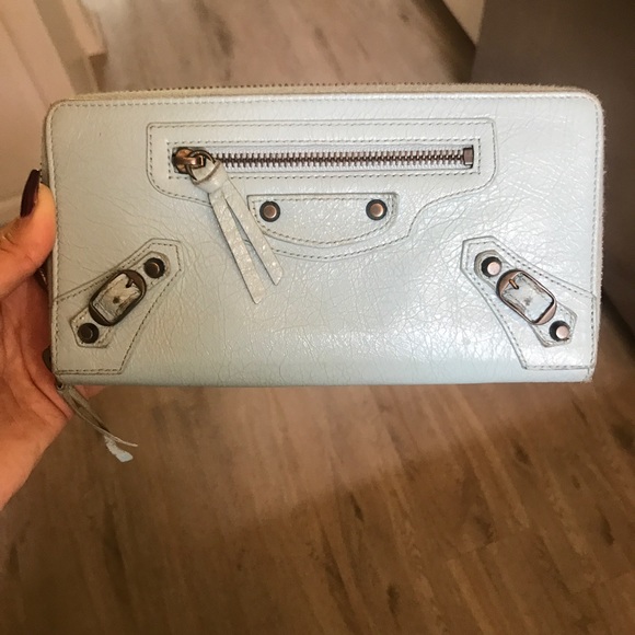 Balenciaga lamb skin Zip around Wallet - Picture 1 of 2